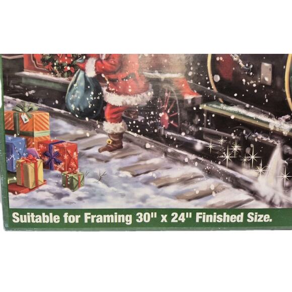 Santa Express 1000-Piece Puzzle 30x24" Heritage Puzzle Inc COMPLETE - Picture 4 of 8